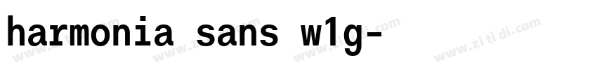 harmonia sans w1g字体转换 harmonia sans w1g字体转换